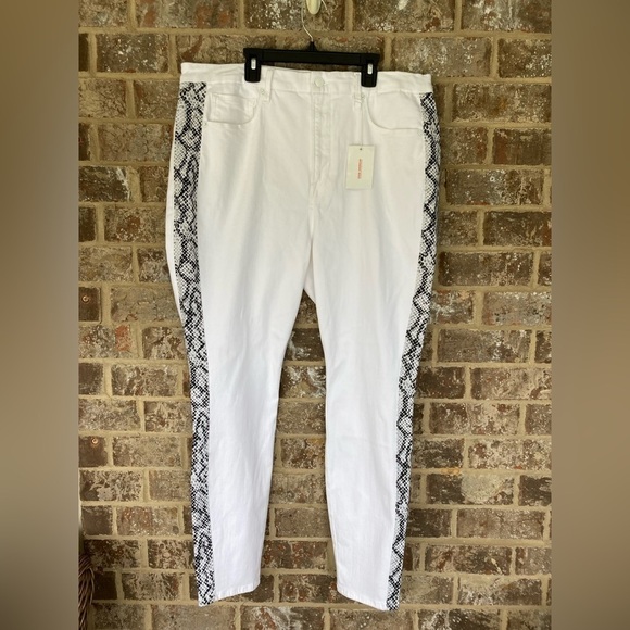 Good American Denim - Good American High Waist Good Legs Snake Stripe Size 20 NWT